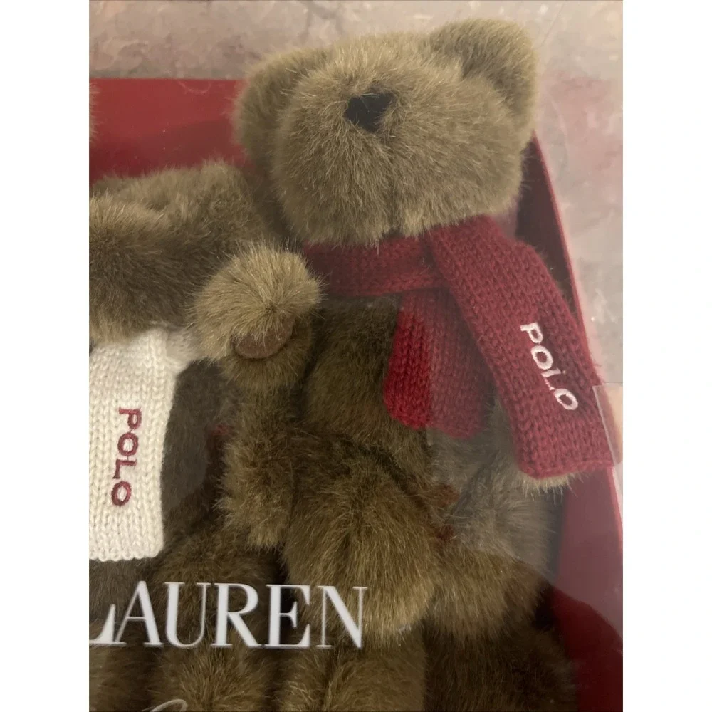 2001 Ralph Lauren POLO Plush The Bears That Care Red White Blue Sweaters